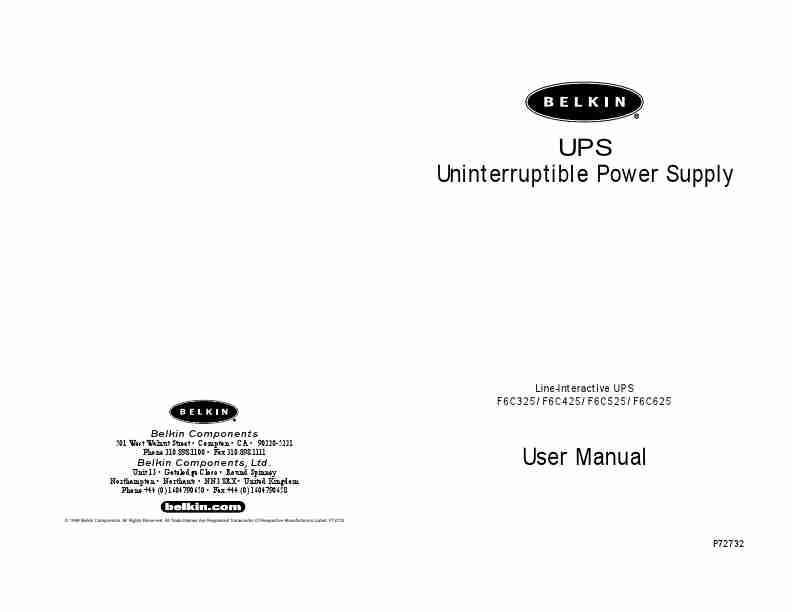 Belkin Power Supply F6C425-page_pdf